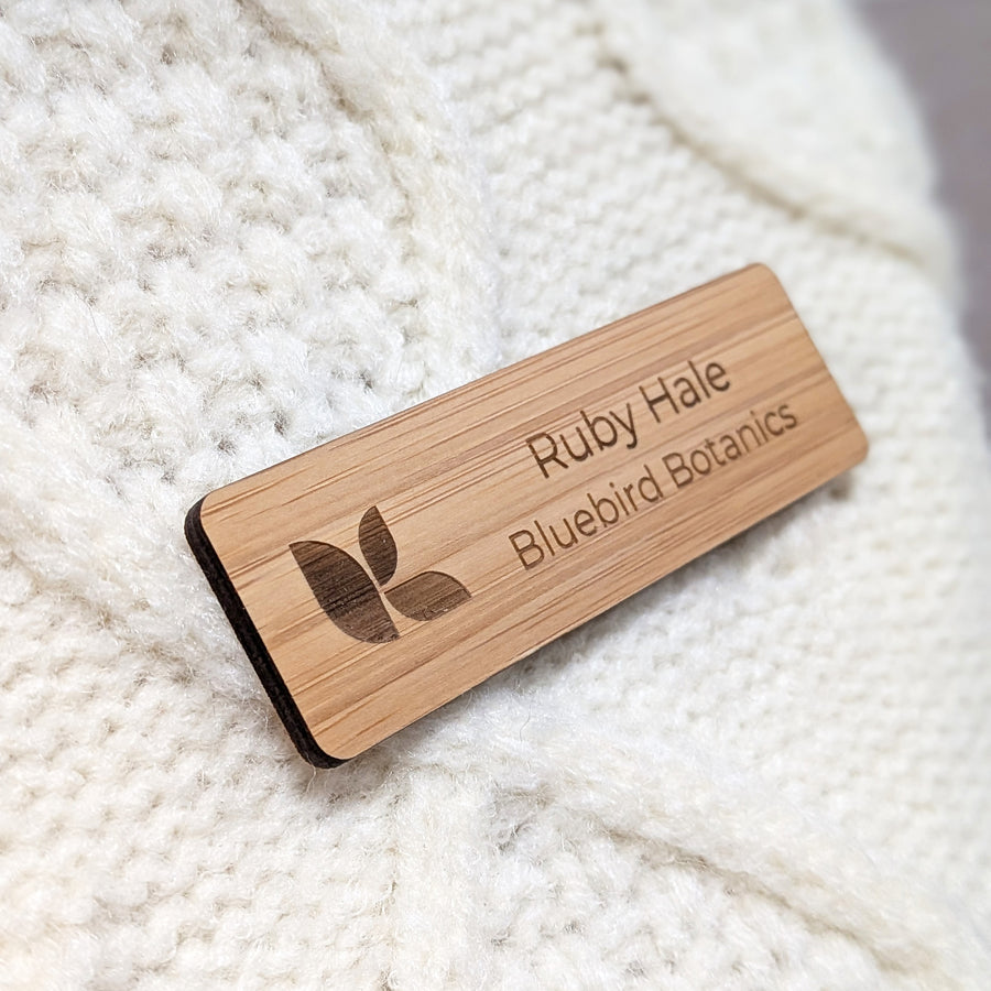 Name Badge - Wooden