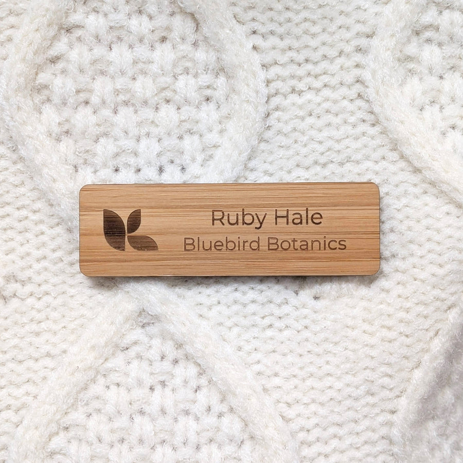 Name Badge - Wooden