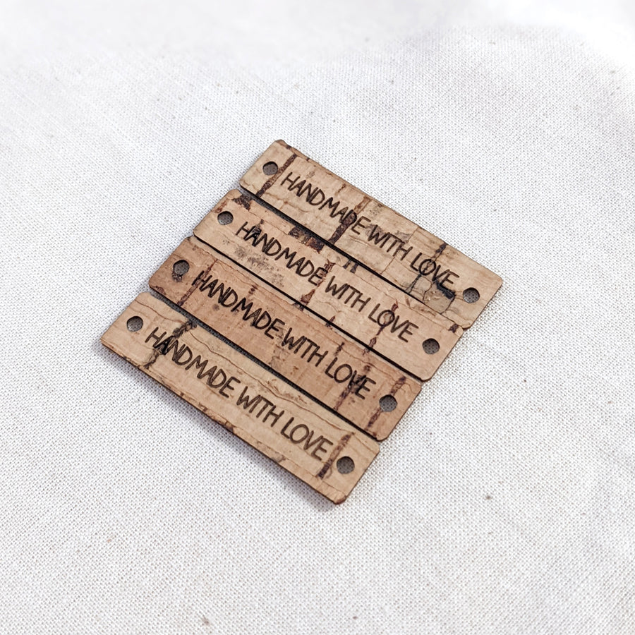 Clearance Rectangle Cork Fabric Tag