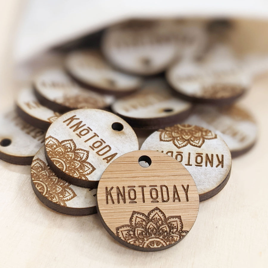 Double Sided Circle Wooden Tags