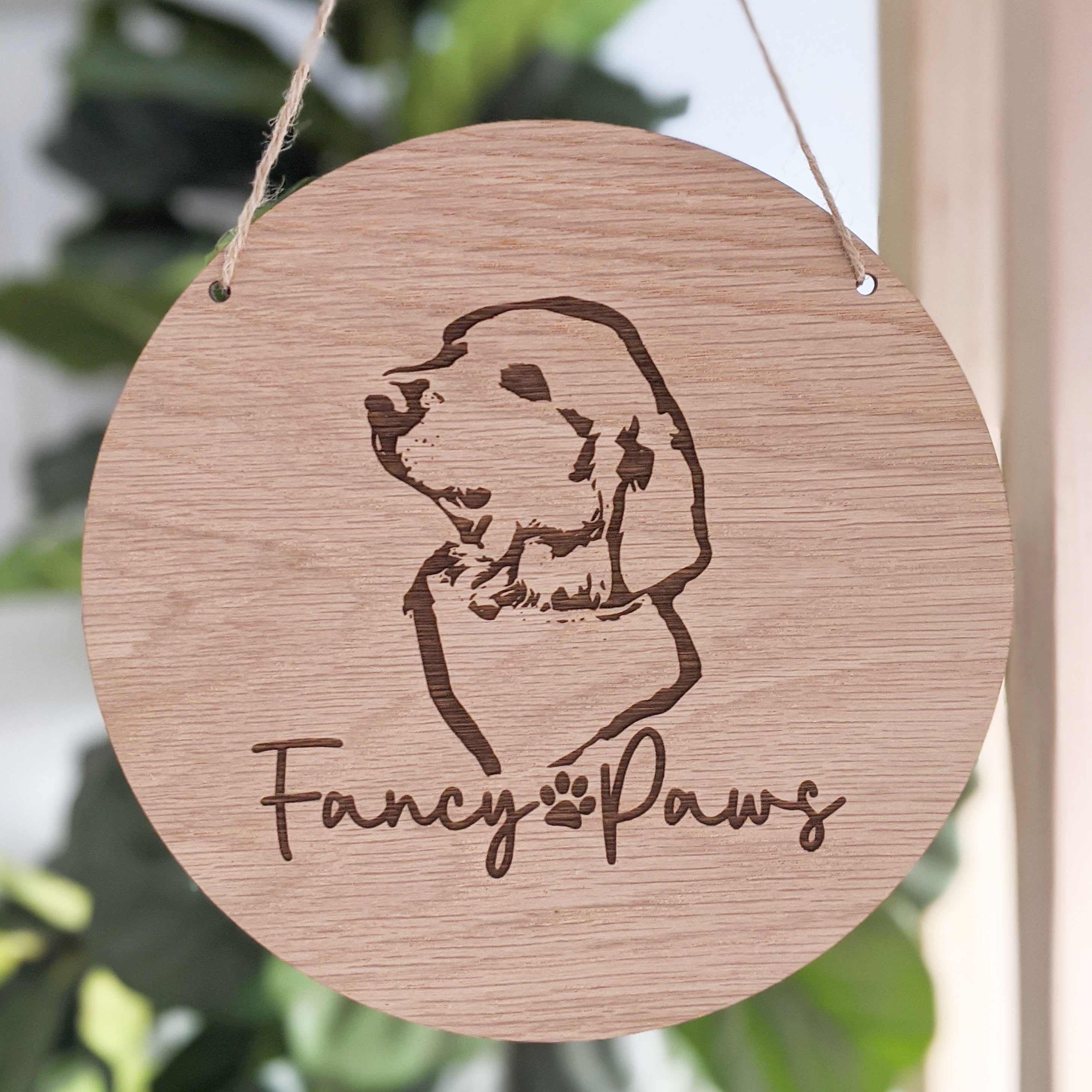 Circle Wooden Sign – LITTLELASERCO