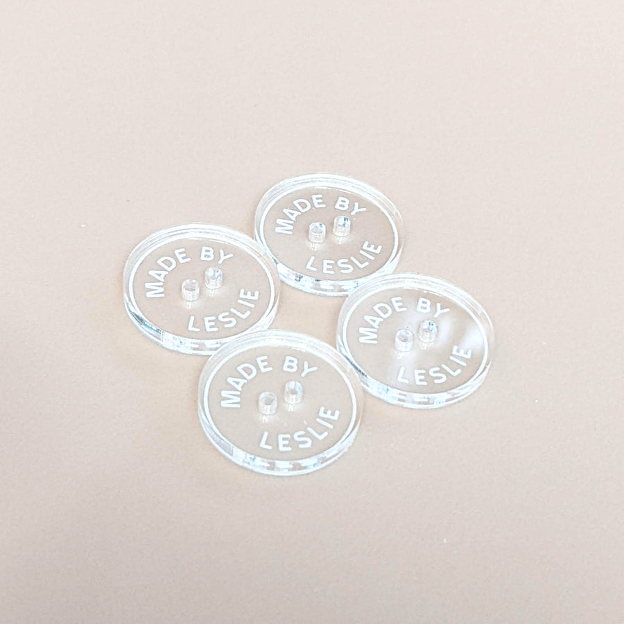 Clear Acrylic Buttons for sewing