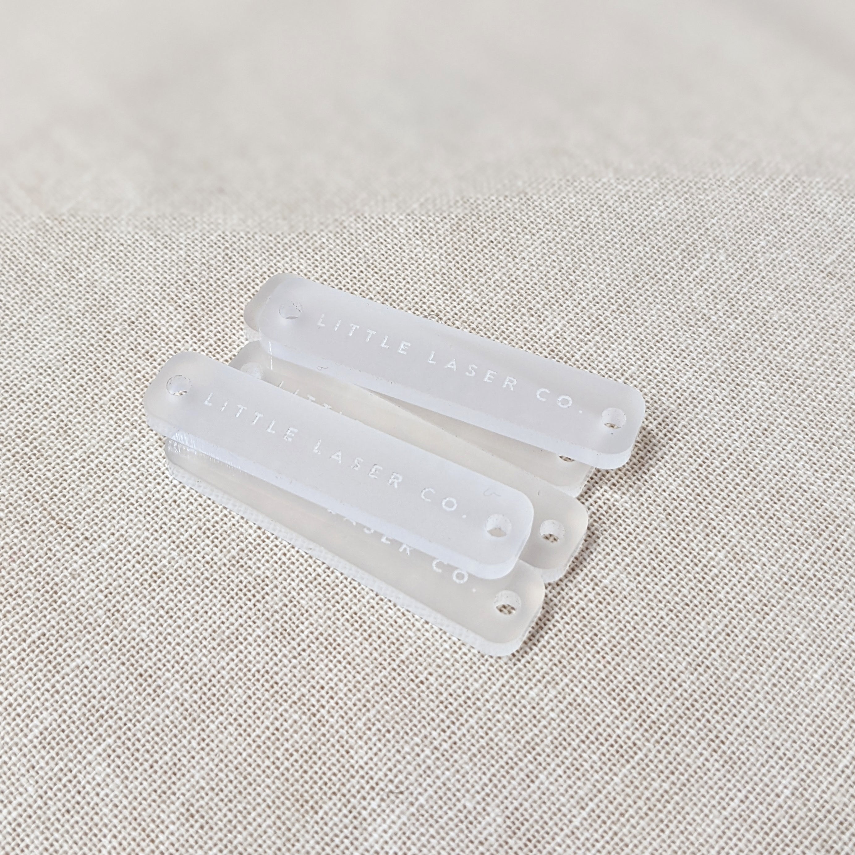 Plastic Rectangle Tag Rectangle Acrylic Tags – LITTLELASERCO